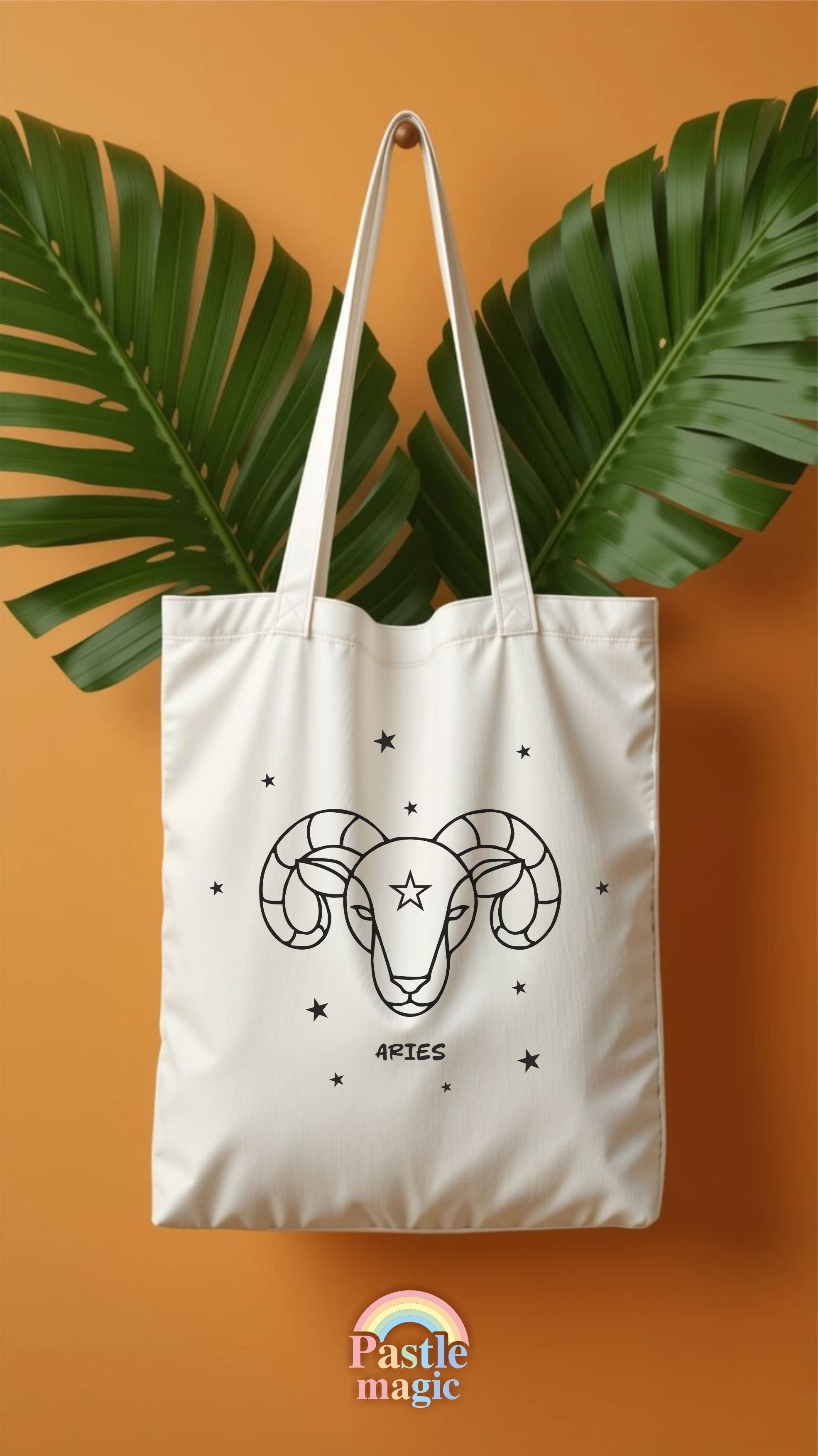 Zodiac sign tote bag